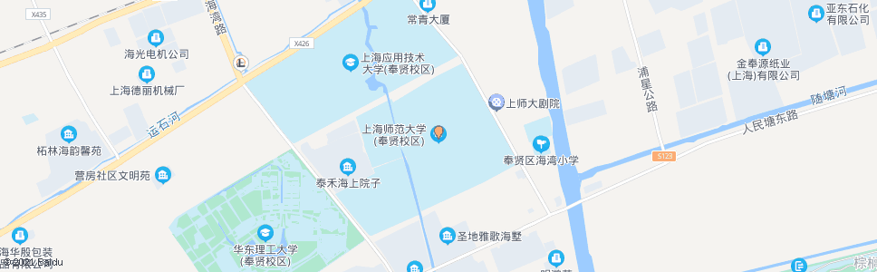 上海上师大(奉贤校区)_公交站地图_上海公交_妙搜公交查询2024