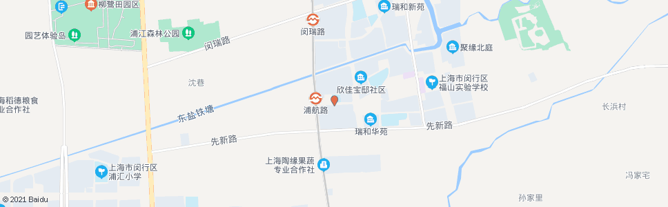 上海浦航路闵驰一路_公交站地图_上海公交_妙搜公交查询2024