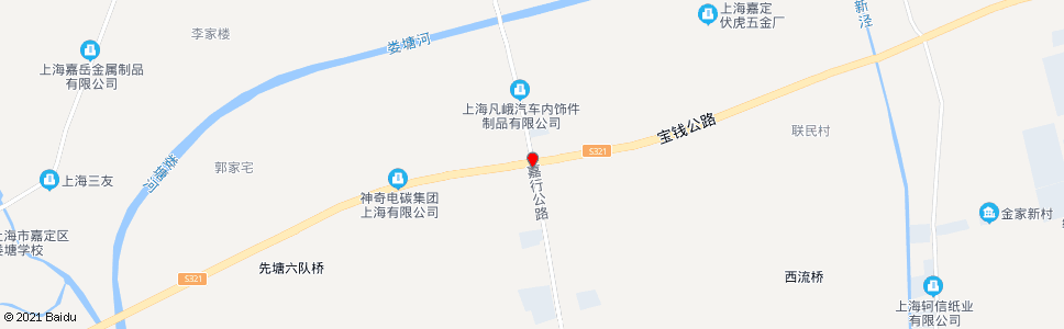 上海宝钱公路嘉行公路_公交站地图_上海公交_妙搜公交查询2024