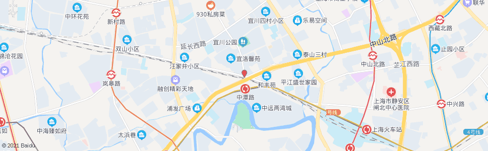 上海交通路宜川路_公交站地图_上海公交_妙搜公交查询2024