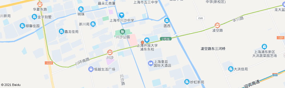 上海川黄路川环南路_公交站地图_上海公交_妙搜公交查询2024