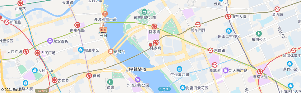 上海陆家嘴环路花园石桥路_公交站地图_上海公交_妙搜公交查询2024