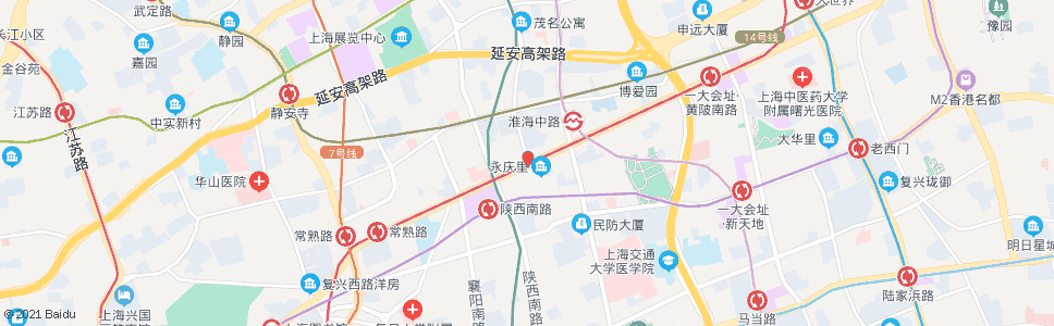 上海茂名南路淮海中路_公交站地图_上海公交_妙搜公交查询2024