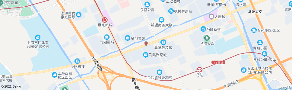 上海宝安公路永盛路_公交站地图_上海公交_妙搜公交查询2024