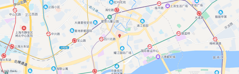 上海吴淞路海宁路(上海市第一人民医院)_公交站地图_上海公交_妙搜公交查询2024