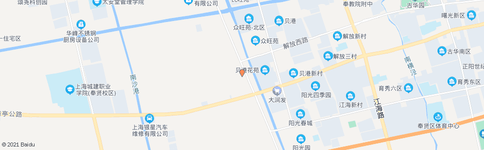 上海奉贤公路所_公交站地图_上海公交_妙搜公交查询2024