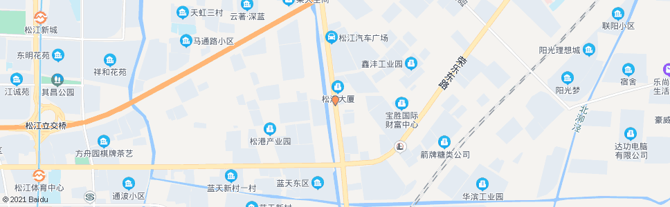 上海松卫北路美能达路_公交站地图_上海公交_妙搜公交查询2024