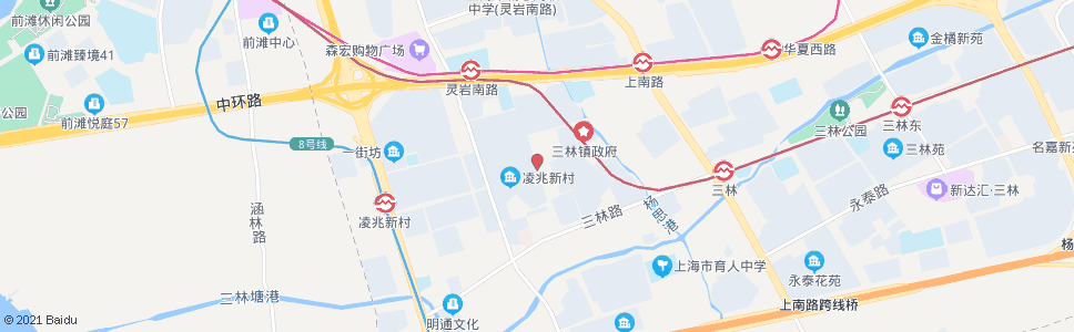 上海凌兆路灵岩南路_公交站地图_上海公交_妙搜公交查询2024