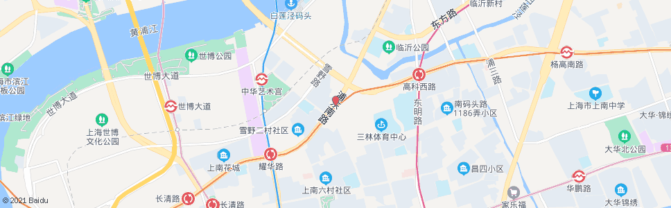 上海高科西路浦东南路(长途东站)_公交站地图_上海公交_妙搜公交查询2024