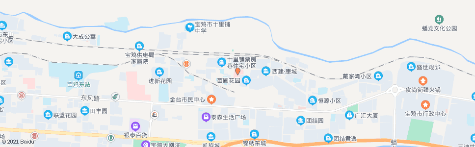 宝鸡红旗路口(五三七医院)_公交站地图_宝鸡公交_妙搜公交查询2024