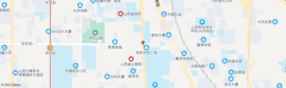 太原坞城路学府街口_公交站地图_太原公交_妙搜公交查询2025