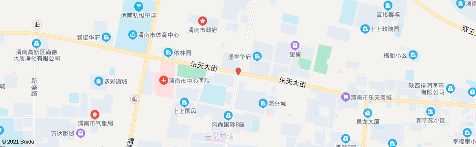 渭南仓程路十字(乐天大街中段)_公交站地图_渭南公交_妙搜公交查询2025