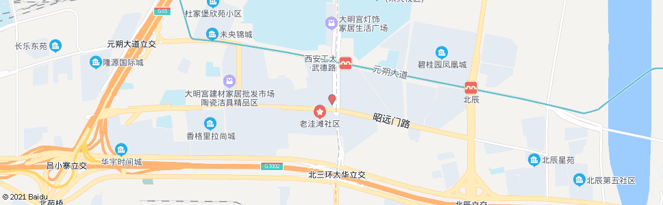 西安昭远门路武德路口_公交站地图_西安公交_妙搜公交查询2025