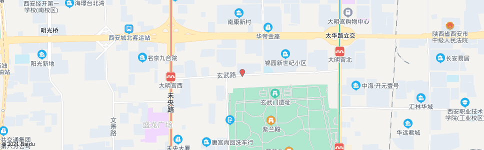 西安玄武路中段_公交站地图_西安公交_妙搜公交查询2025