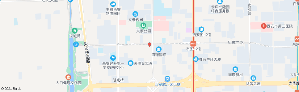 西安文景路凤城二路口_公交站地图_西安公交_妙搜公交查询2024