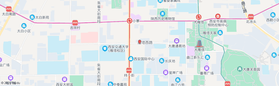 西安雁塔西路_公交站地图_西安公交_妙搜公交查询2025