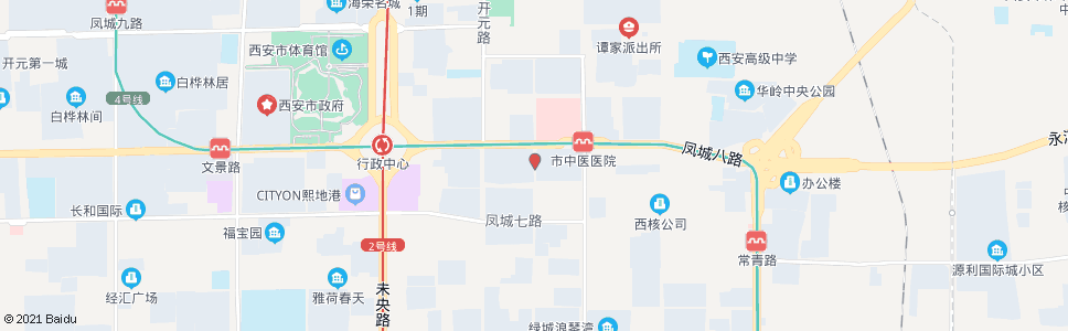 西安永徽路凤城八路口_公交站地图_西安公交_妙搜公交查询2024