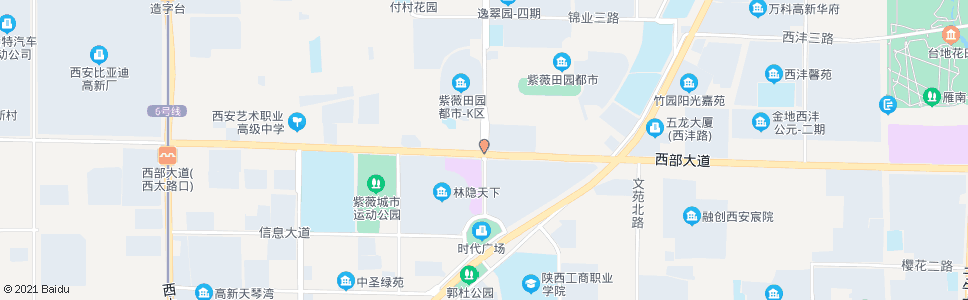 西安西部大道博士路口_公交站地图_西安公交_妙搜公交查询2025