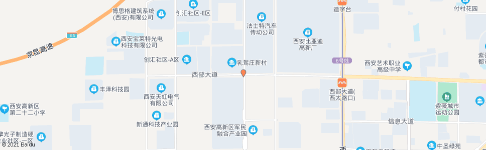 西安世纪大道上林路口_公交站地图_西安公交_妙搜公交查询2025