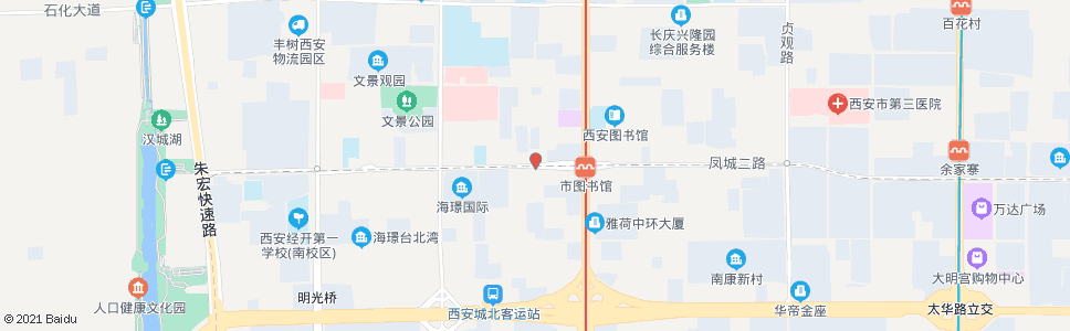 西安未央路凤城二路口_公交站地图_西安公交_妙搜公交查询2025