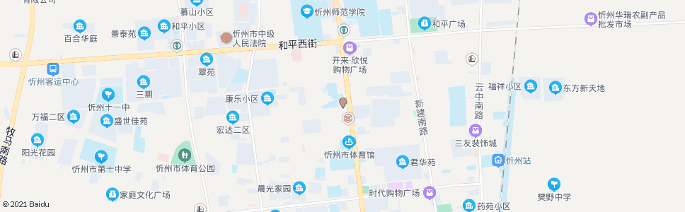 忻州实习饭店_公交站地图_忻州公交_妙搜公交查询2024