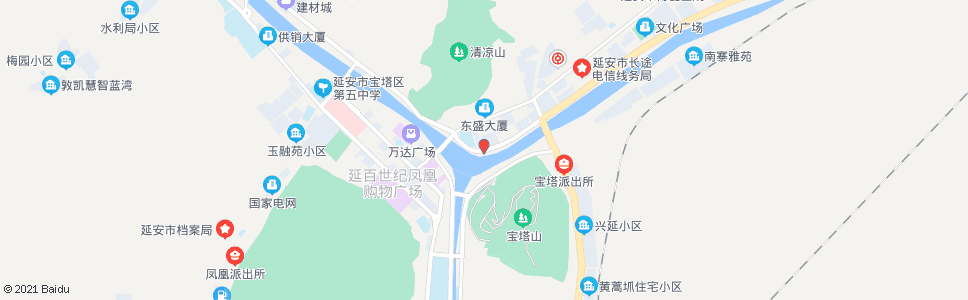 延安东关小学_公交站地图_延安公交_妙搜公交查询2025