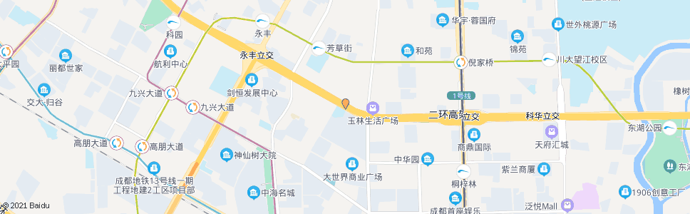 成都杨柳店北路口_公交站地图_成都公交_妙搜公交查询2025