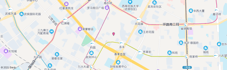 成都肖家河街南_公交站地图_成都公交_妙搜公交查询2025