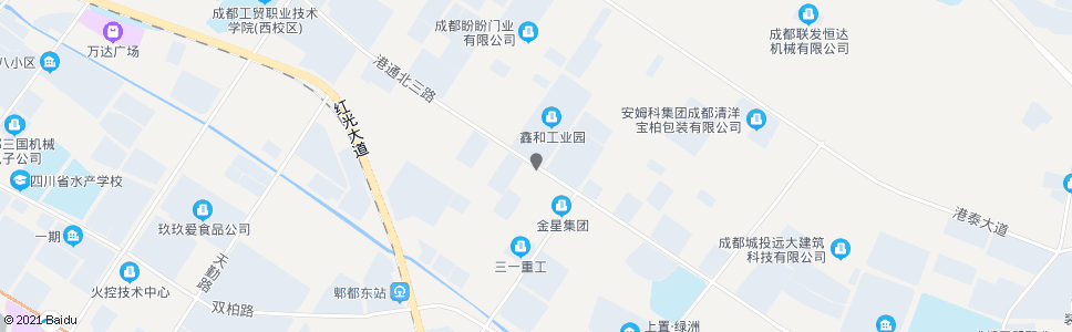 成都港通北三路港北一路口_公交站地图_成都公交_妙搜公交查询2024