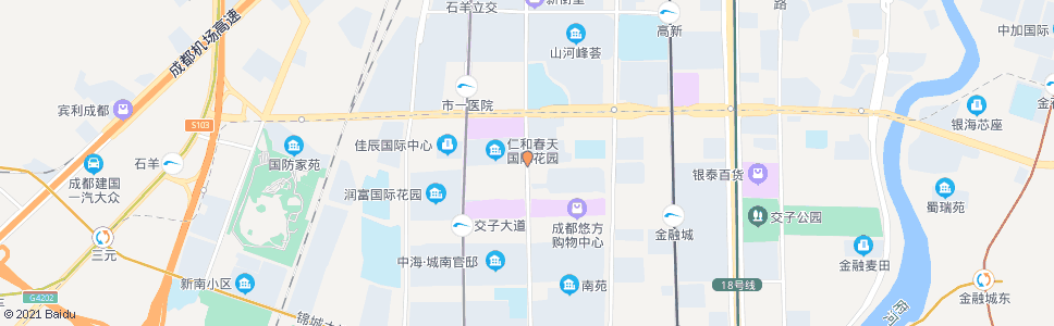 成都成汉南路锦晖西二街口_公交站地图_成都公交_妙搜公交查询2025