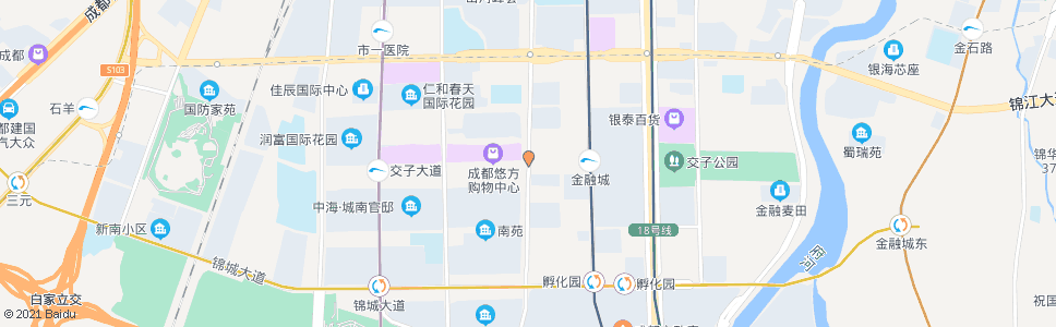 成都益州大道交子大道口_公交站地图_成都公交_妙搜公交查询2024