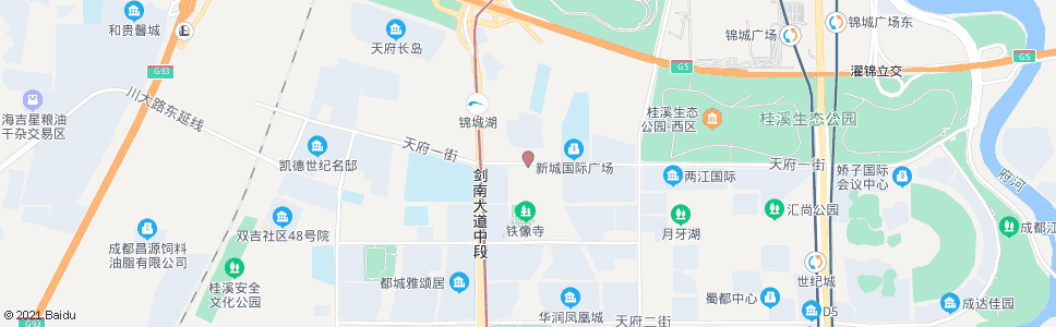 成都天府一街剑南大道口_公交站地图_成都公交_妙搜公交查询2025