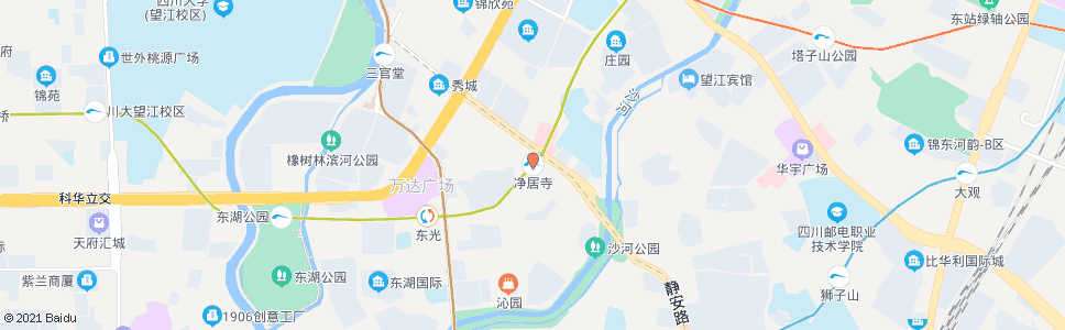 成都净居寺_公交站地图_成都公交_妙搜公交查询2024