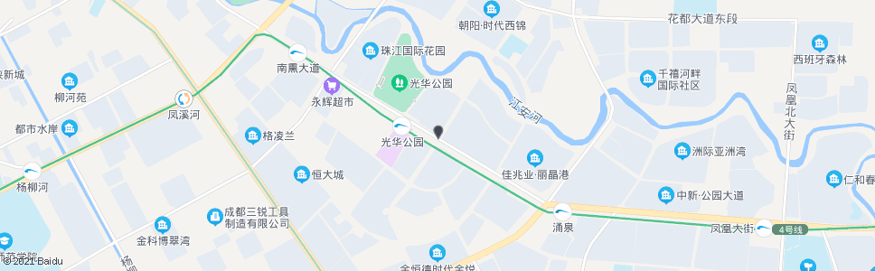 成都光华大道三段政和路口_公交站地图_成都公交_妙搜公交查询2025