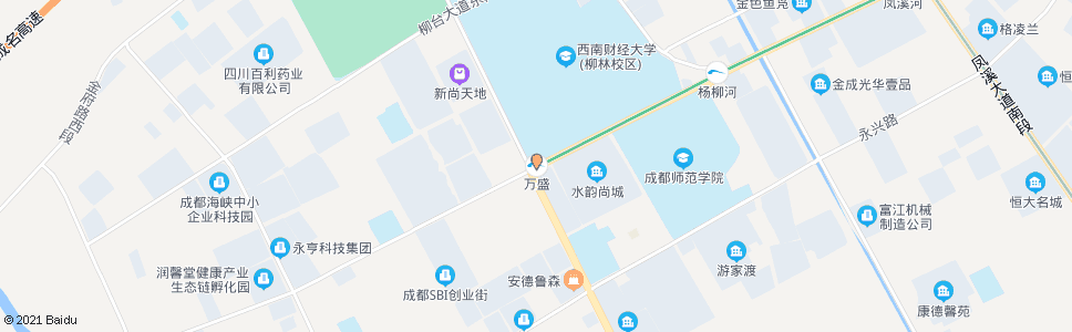 成都万盛路_公交站地图_成都公交_妙搜公交查询2025