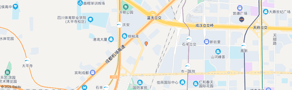 成都新园南二路口_公交站地图_成都公交_妙搜公交查询2024