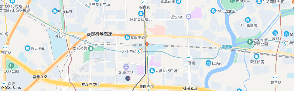 成都九金路南_公交站地图_成都公交_妙搜公交查询2025