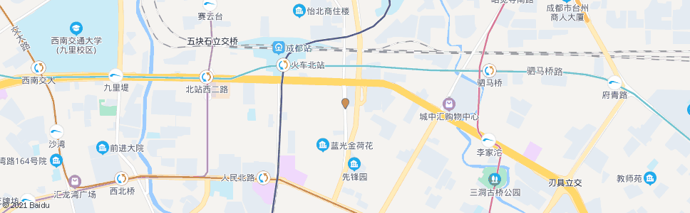 成都北站东二路肖家村四巷口_公交站地图_成都公交_妙搜公交查询2025