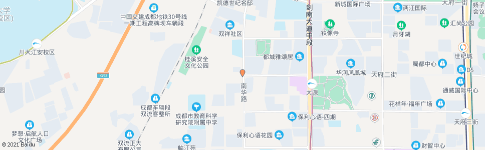 成都天府二街南华路口_公交站地图_成都公交_妙搜公交查询2024