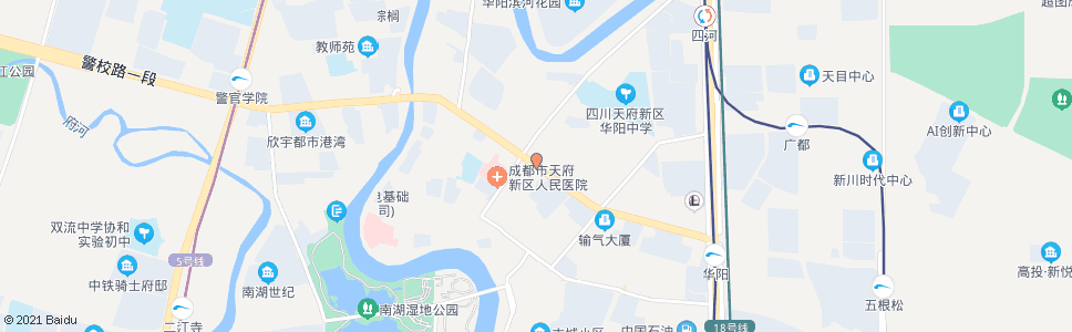 成都华阳大道正北中街口_公交站地图_成都公交_妙搜公交查询2025