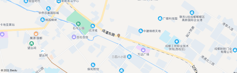 成都成灌路长清路口_公交站地图_成都公交_妙搜公交查询2024