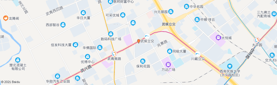 成都顺江村_公交站地图_成都公交_妙搜公交查询2025