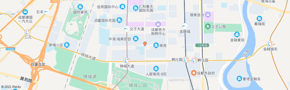 成都成汉南路锦尚西二路口_公交站地图_成都公交_妙搜公交查询2025