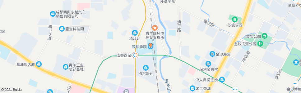 成都致民路西_公交站地图_成都公交_妙搜公交查询2025