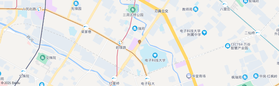 成都府青路一环路立交桥_公交站地图_成都公交_妙搜公交查询2025