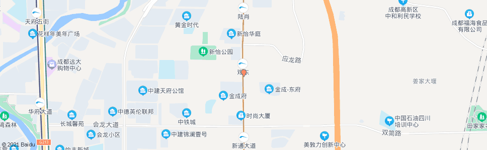 成都中柏大道中和1线路口_公交站地图_成都公交_妙搜公交查询2025