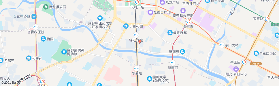 成都岷山饭店_公交站地图_成都公交_妙搜公交查询2025