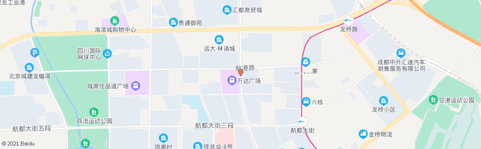 成都星空路航港路口_公交站地图_成都公交_妙搜公交查询2025