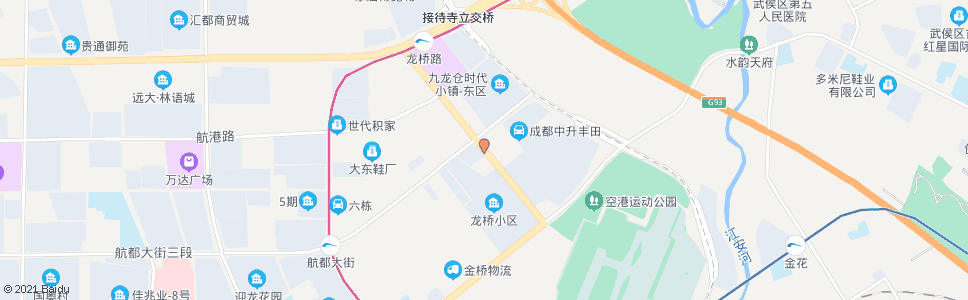 成都航都大道路口_公交站地图_成都公交_妙搜公交查询2025