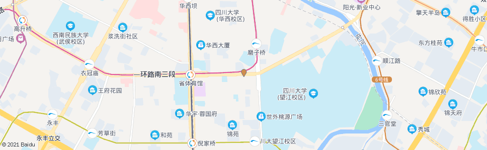 成都一环路南二段_公交站地图_成都公交_妙搜公交查询2025